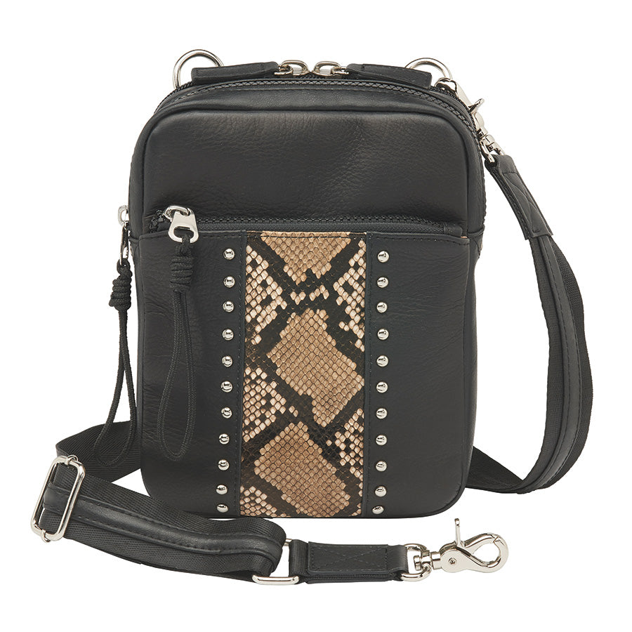 Cowhide Jirafa store print crossbody/hipster