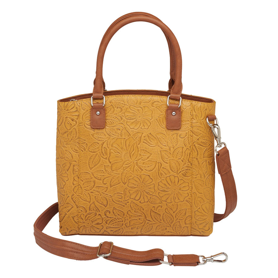 Town Tote, Debossed USA Cowhide