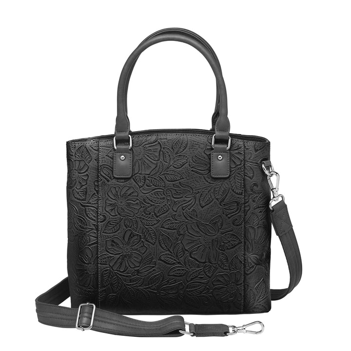 Town Tote, Debossed USA Cowhide