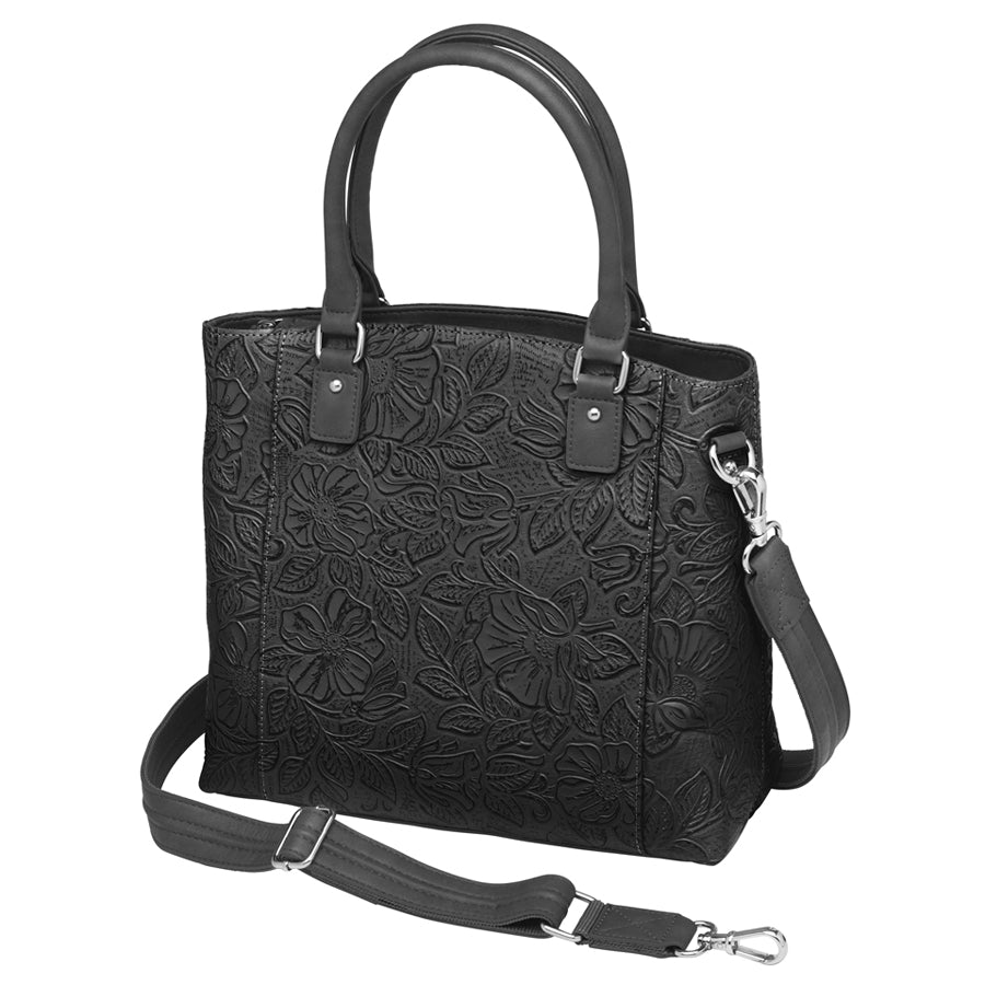 Town Tote, Debossed USA Cowhide