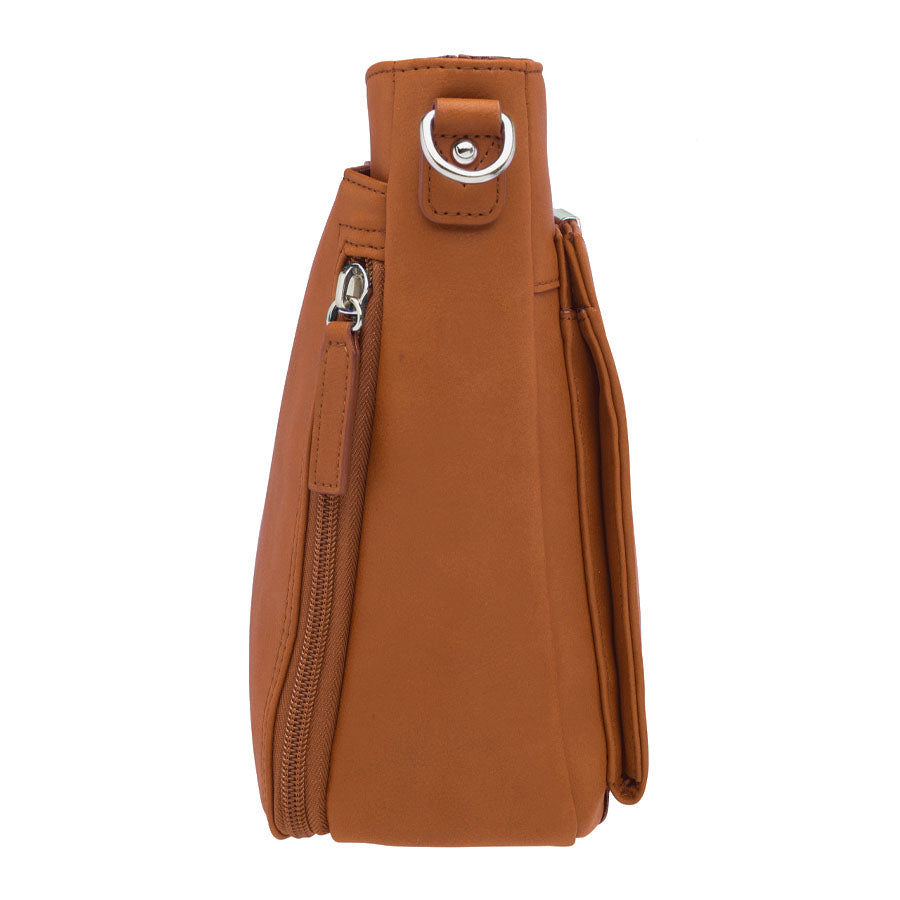 Slim Crossbody, USA Top Grain Smooth Cowhide