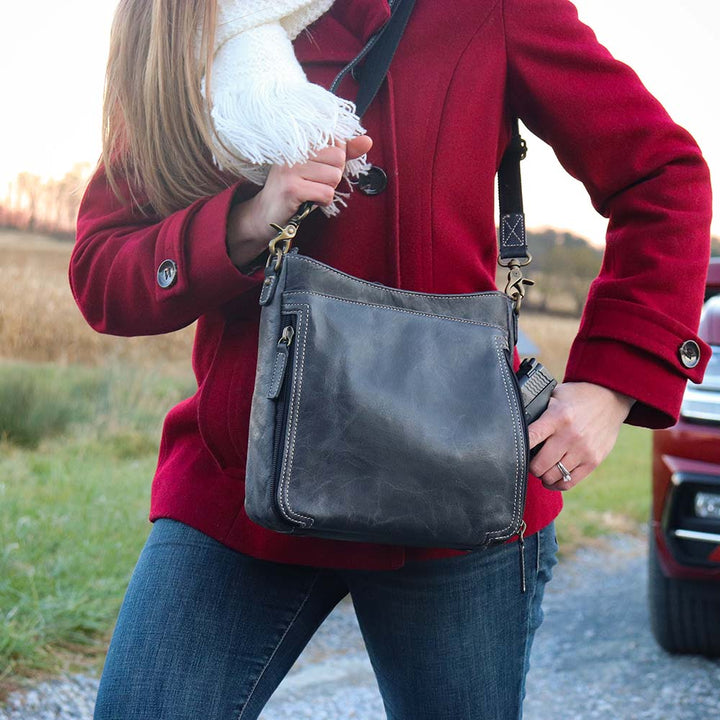 Slim Crossbody, Distressed Buffalo