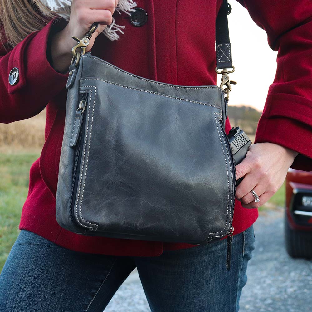 Slim Crossbody, Distressed Buffalo