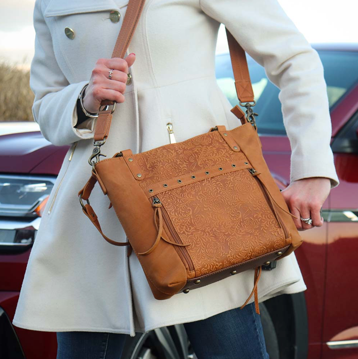 BOHO Shoulder Tote, Cowhide