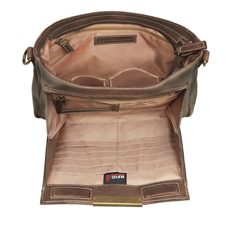 Slim Crossbody, Distressed Buffalo