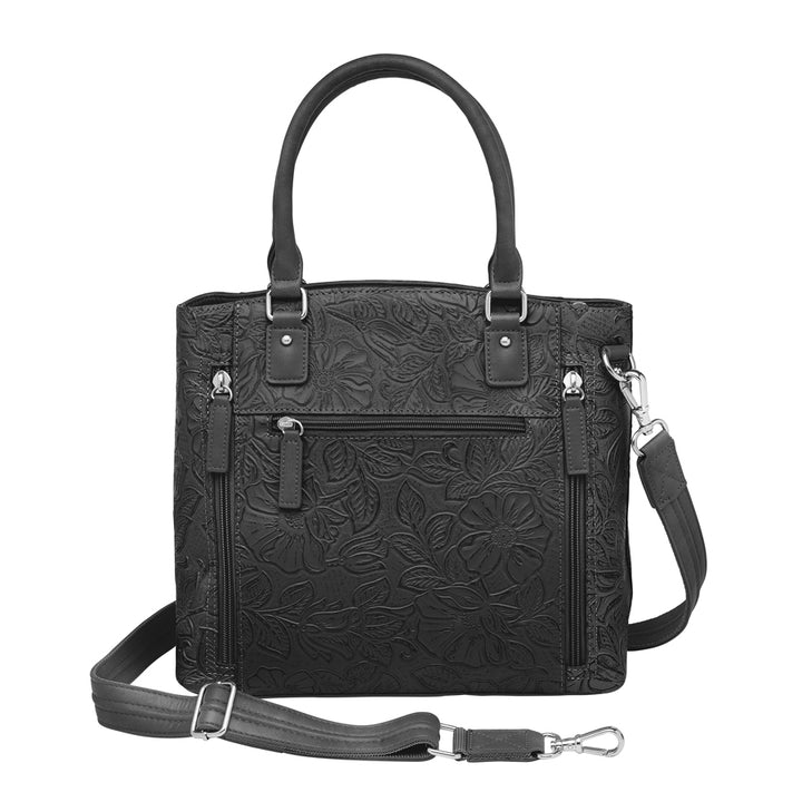 Town Tote, Debossed USA Cowhide