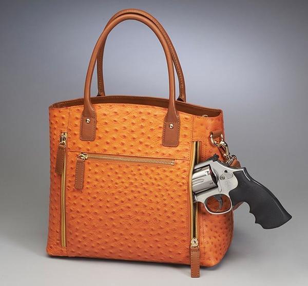 Lady Bag Ostrich Leather Handbag
