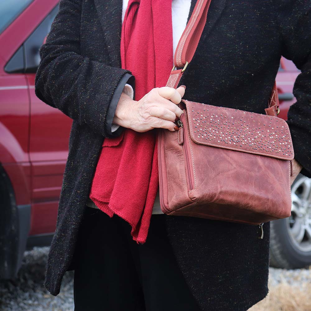 Rhinestone Envelope Clutch Purse Crossbody Evening Bag - Red – Sophia  Collection