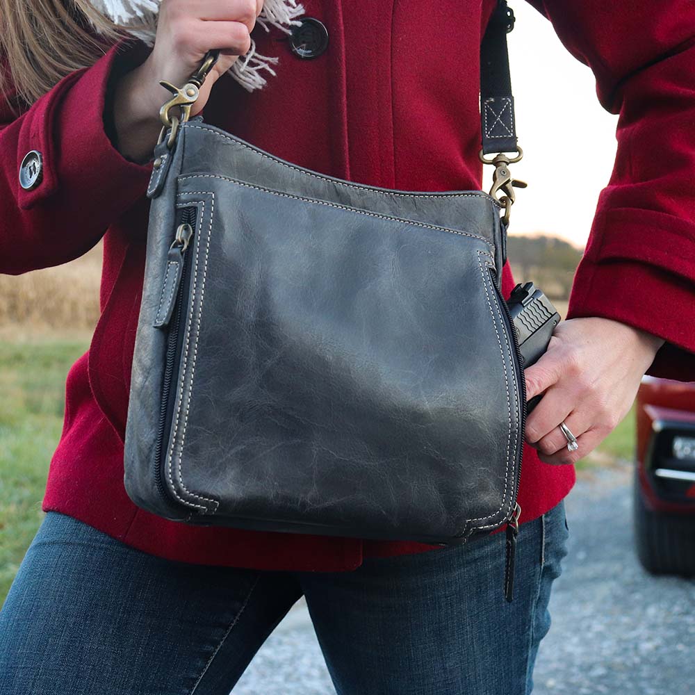Women's Soft Leather Crossbody Bag Multi Compartment Fashion
